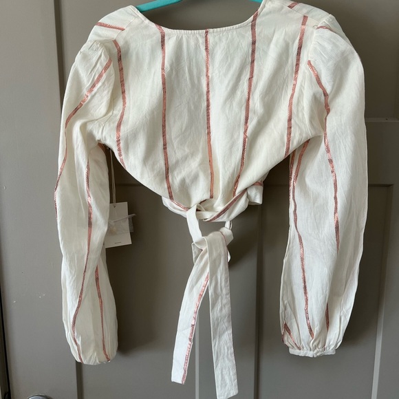 Tularosa Delia Blouse wrap top XS- NWT - Picture 5 of 6